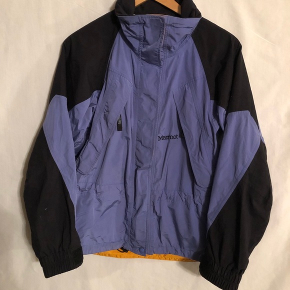 Marmot Jackets & Blazers - Marmot Blue , Black Waterproof Zip Up Women’s Coat